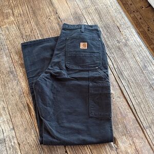 Carhartt Black Utility Pants 32 Loose Fit